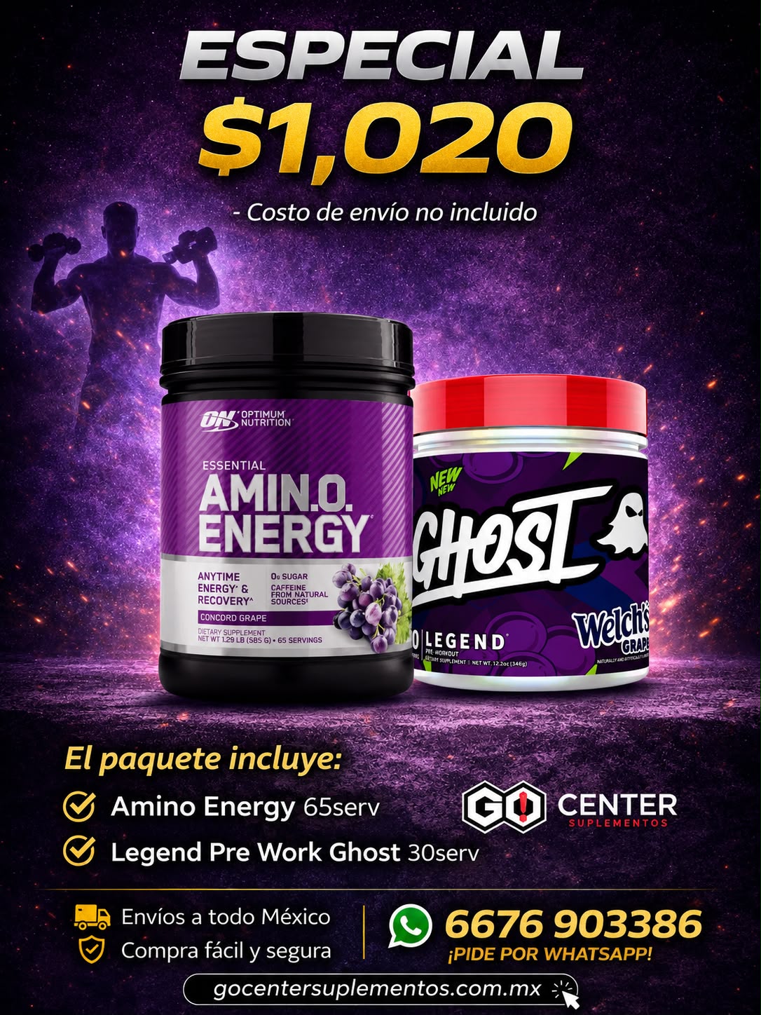 Especial Amino Energy y Ghost