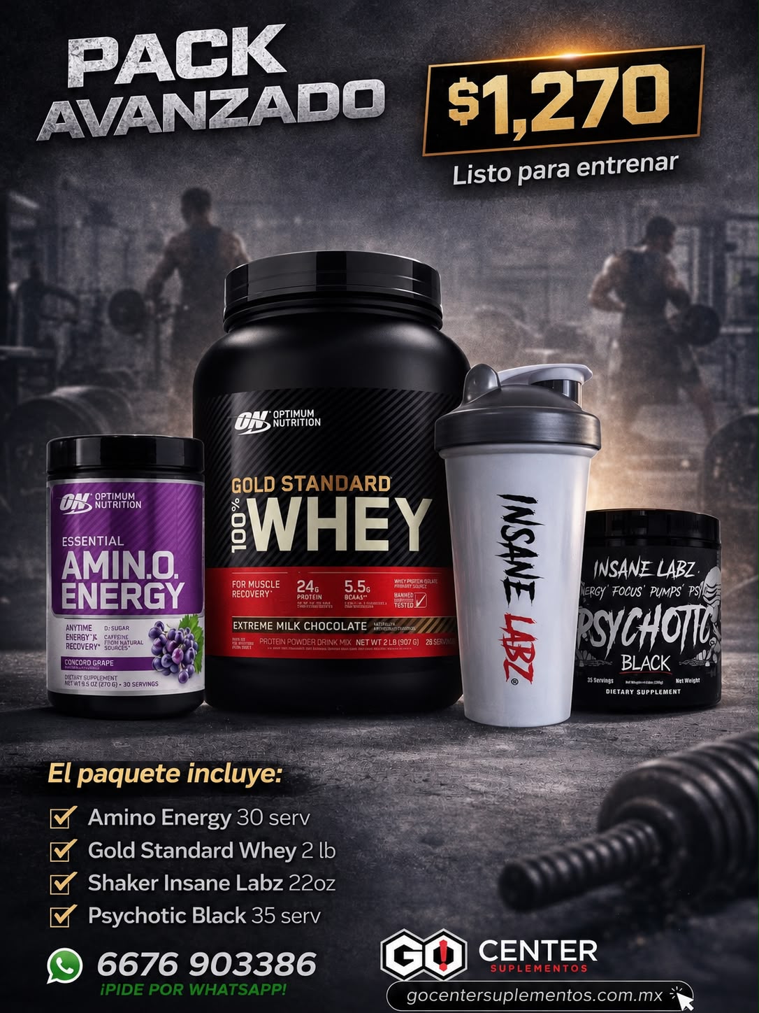 Pack Avanzado Amino y Gold Standard