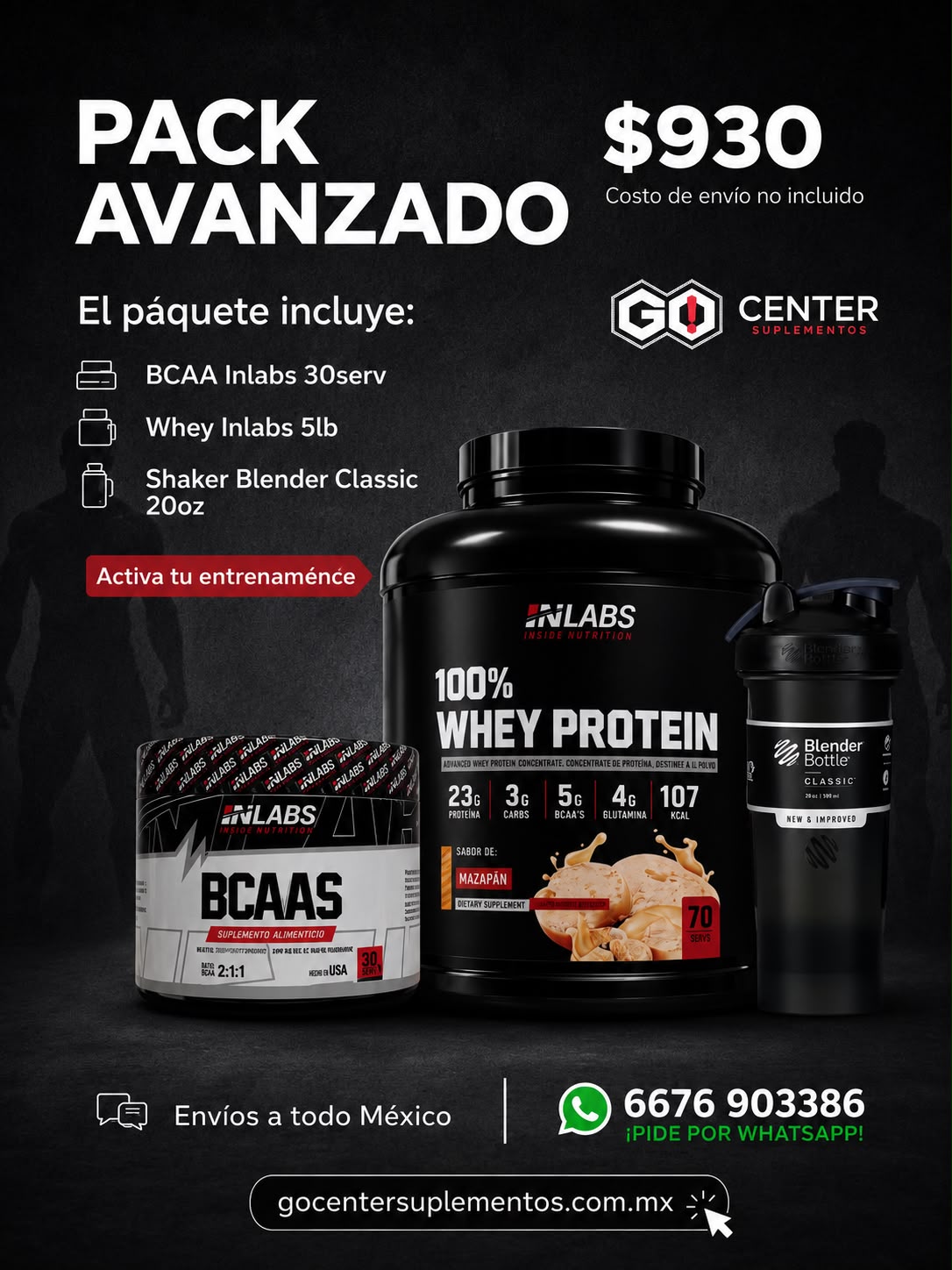 Pack Avanzado BCAA y Whey