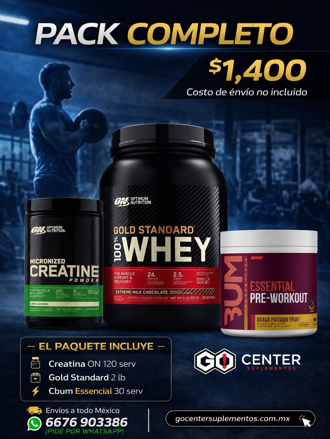 Pack Completo Gold Standard y Cbum