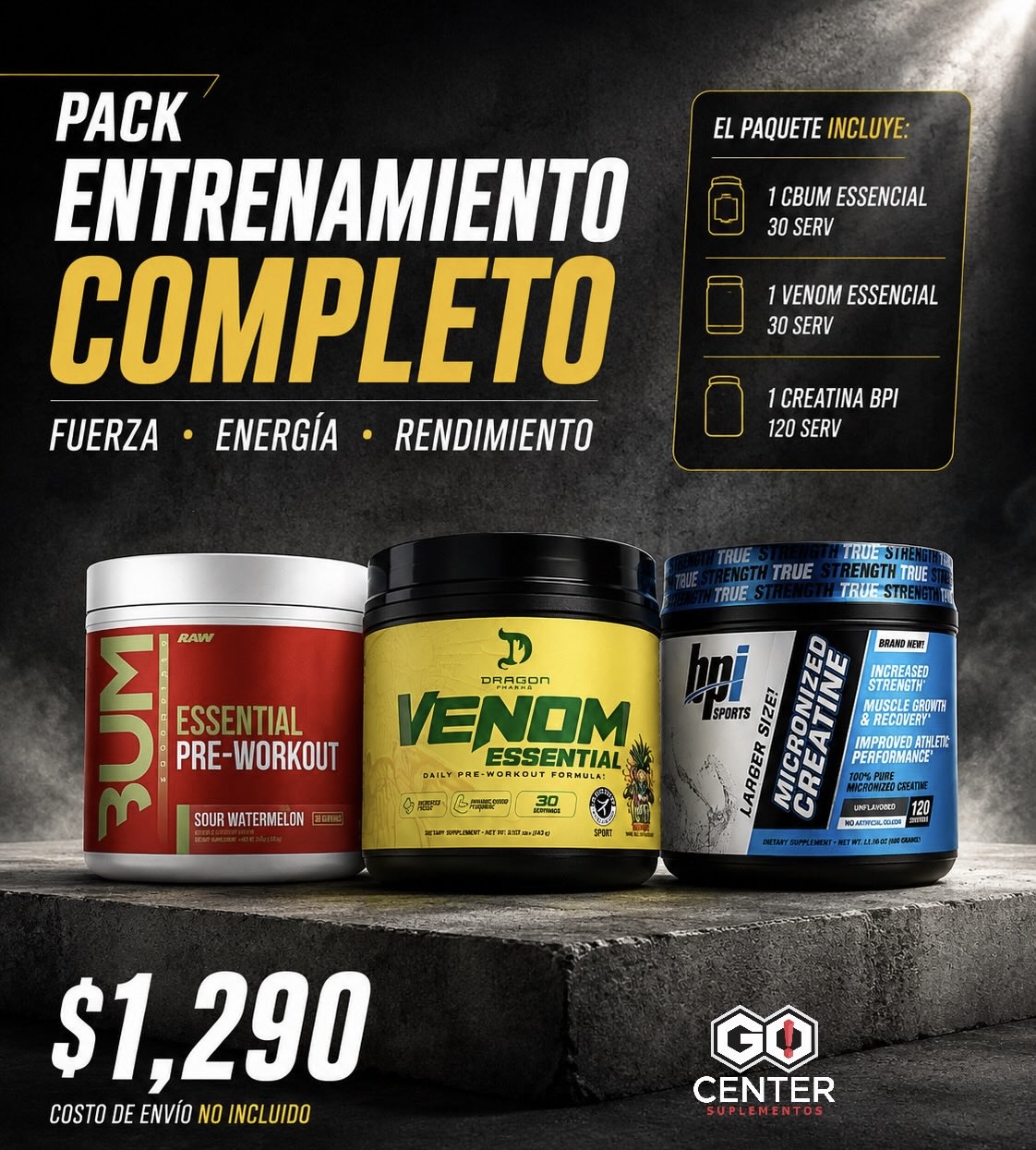 Pack Entrenamiento Completo Amarillo