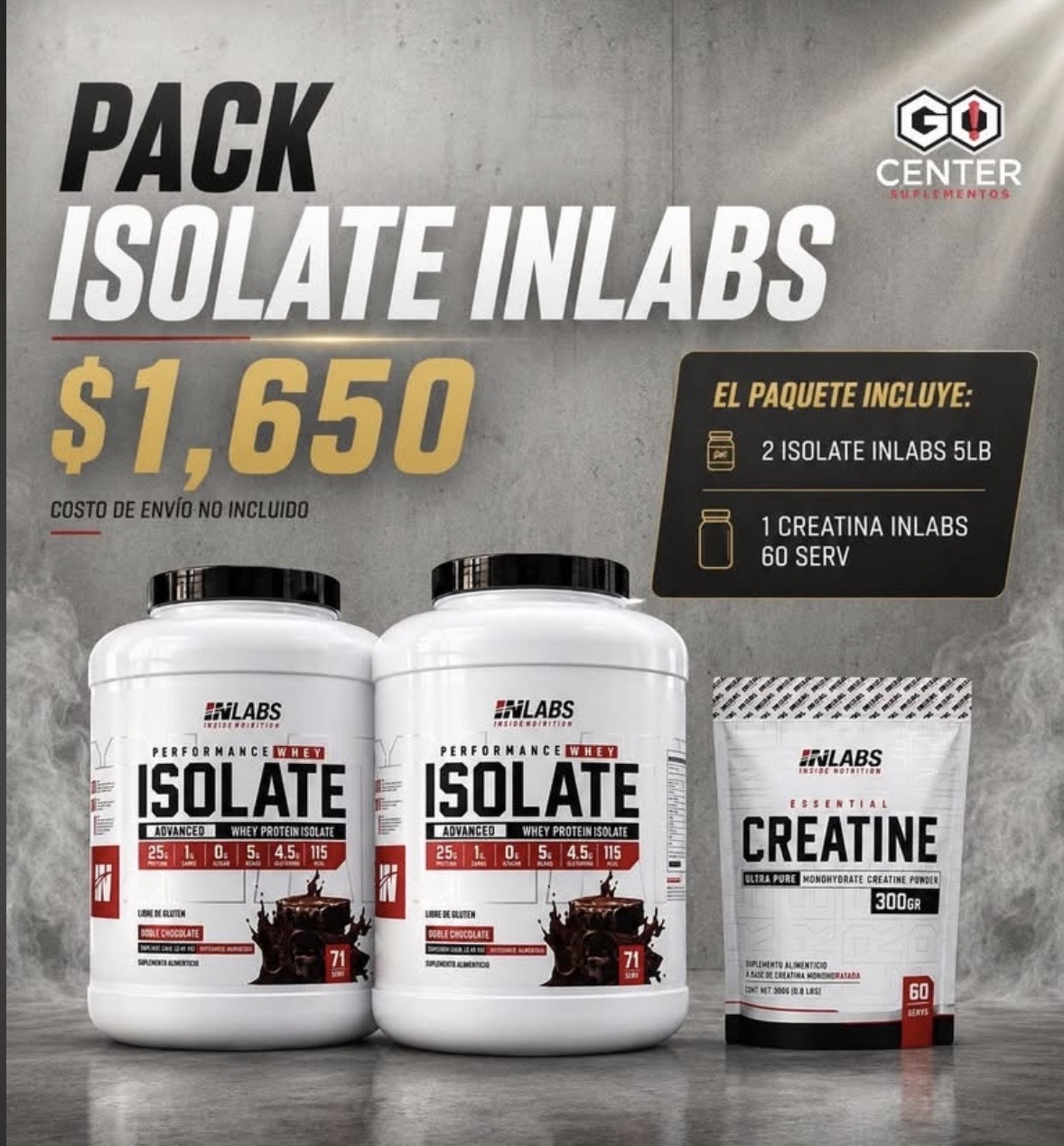 Pack Isolate Inlabs 2 + Creatina 60