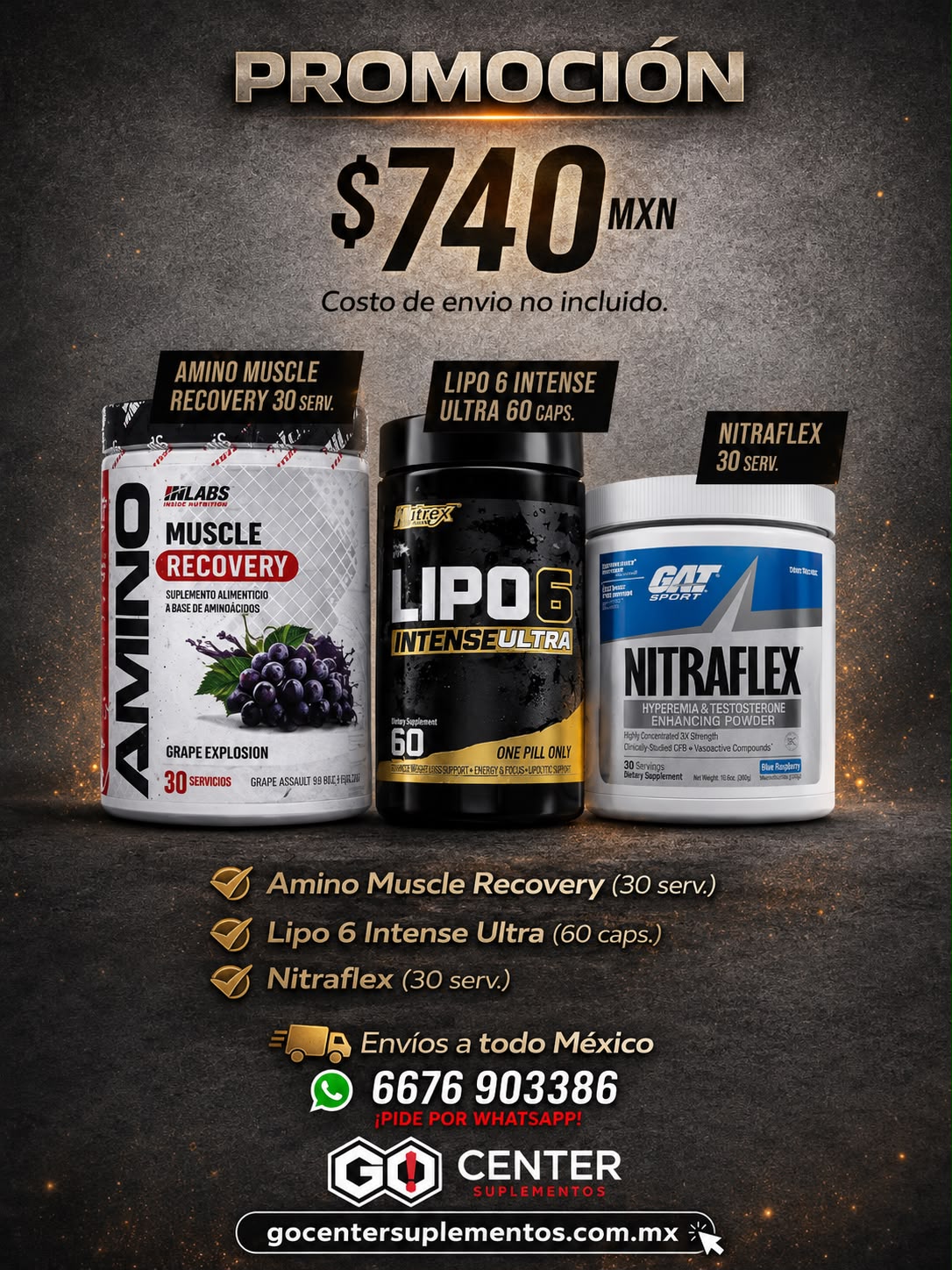 Promocion Amino, Lipo y Nitraflex