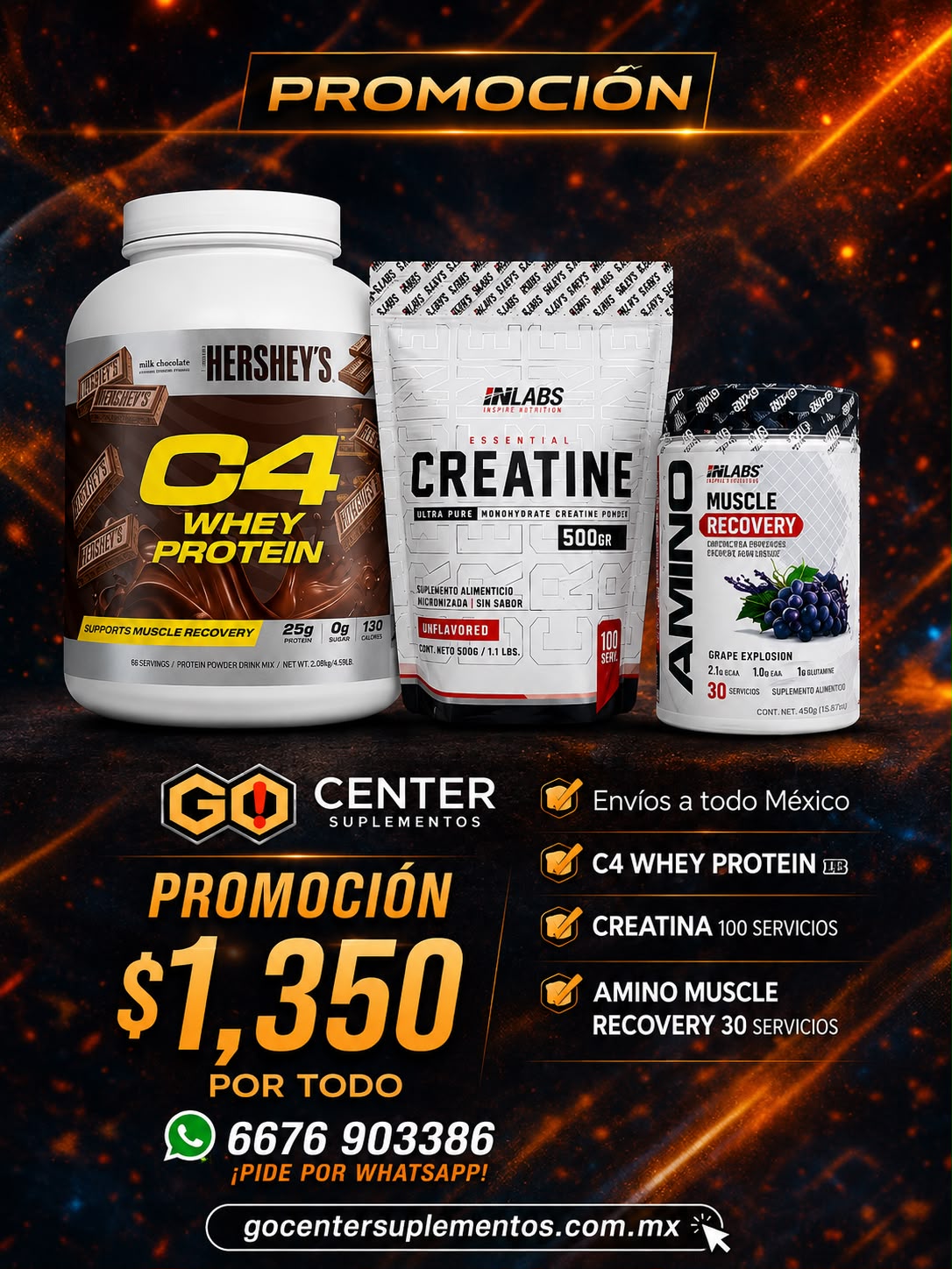 Promocion C4, Creatina y Amino