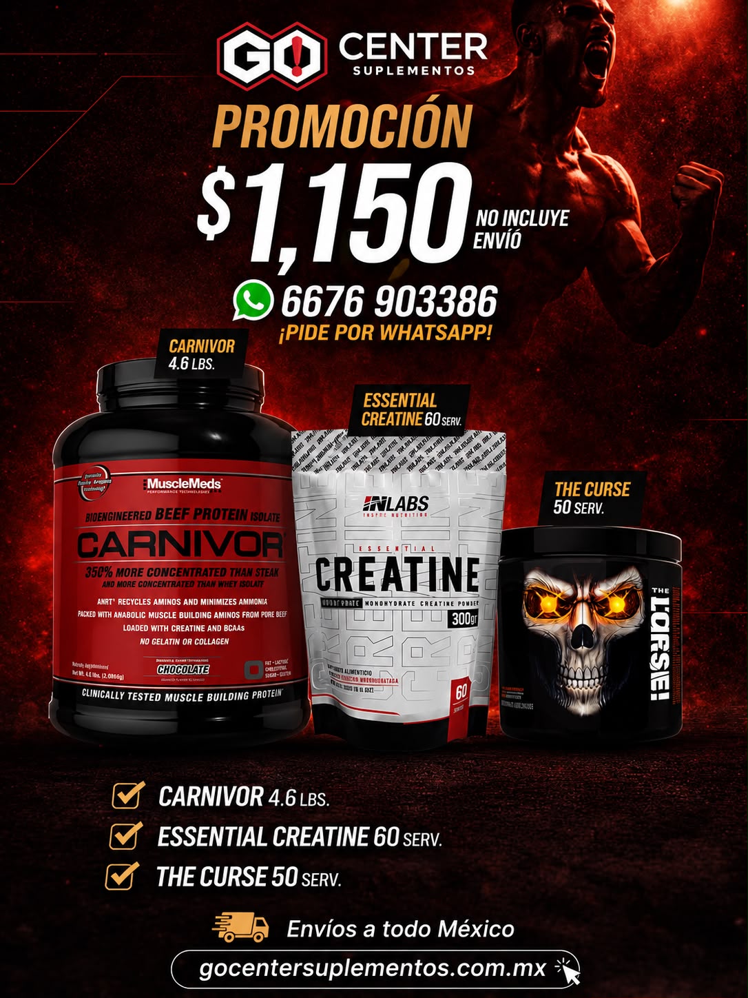 Promocion Carnivor, Creatina y The Curse
