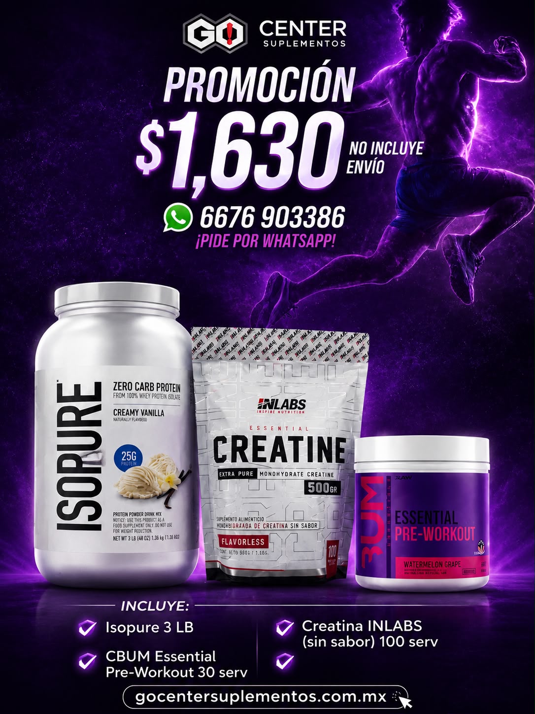 Promocion Isopure, Creatina y Cbum