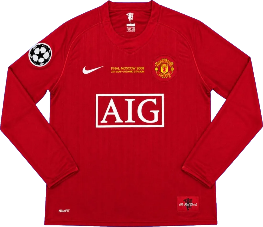 Manchester United 2008 Manga Larga Ronaldo 2008