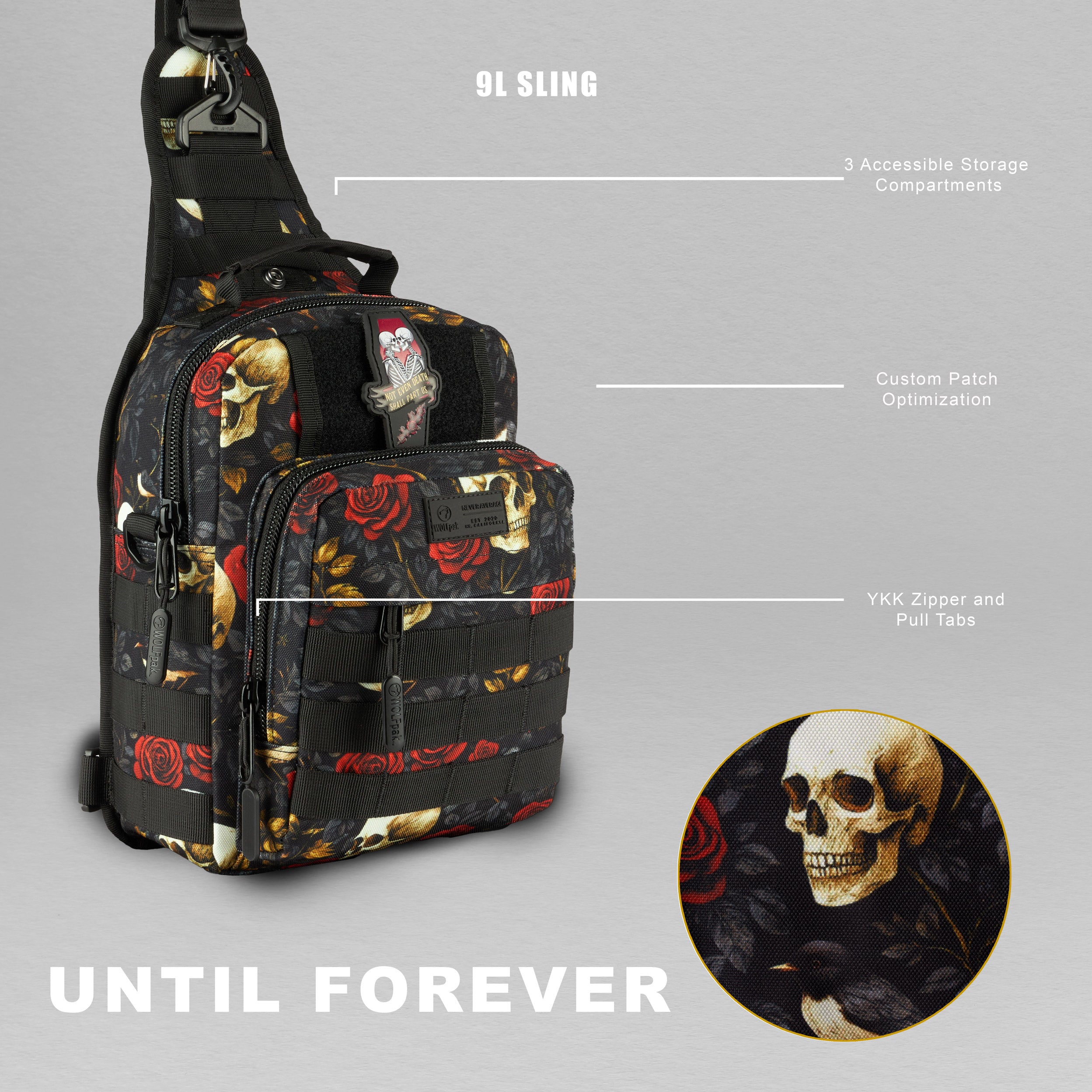 9L Tactical Sling Bag Until Forever